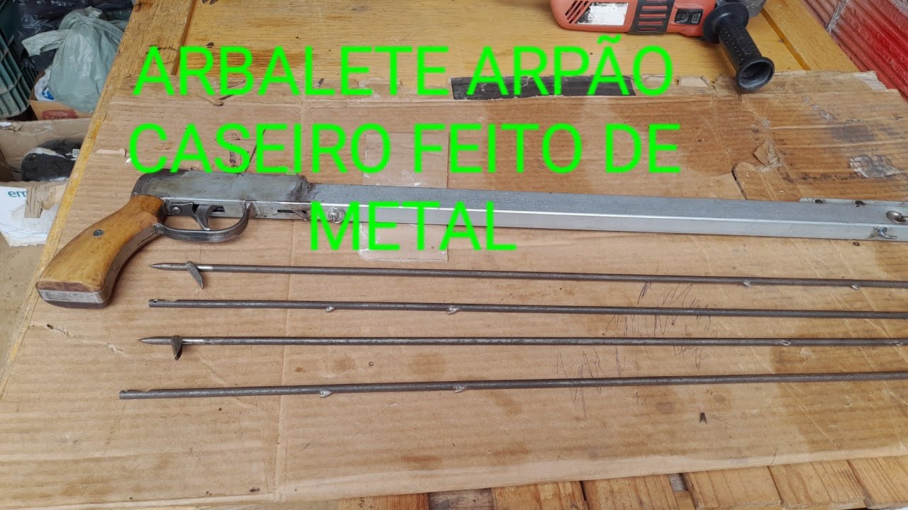 como eu fiz esse arbatete arpão caseiro de metal