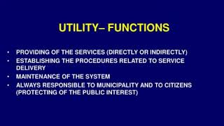 water utility reform plan