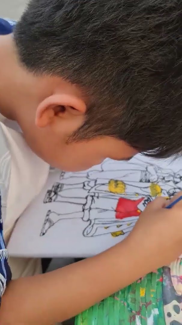 น้องบีมระบายสีวันพีช