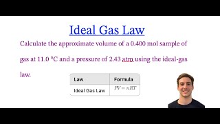 Ideal Gas Law (PV=nRT)