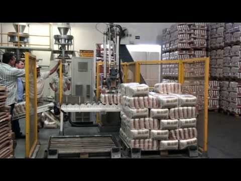 Pateko Paletização Fardos de Arroz - YouTube