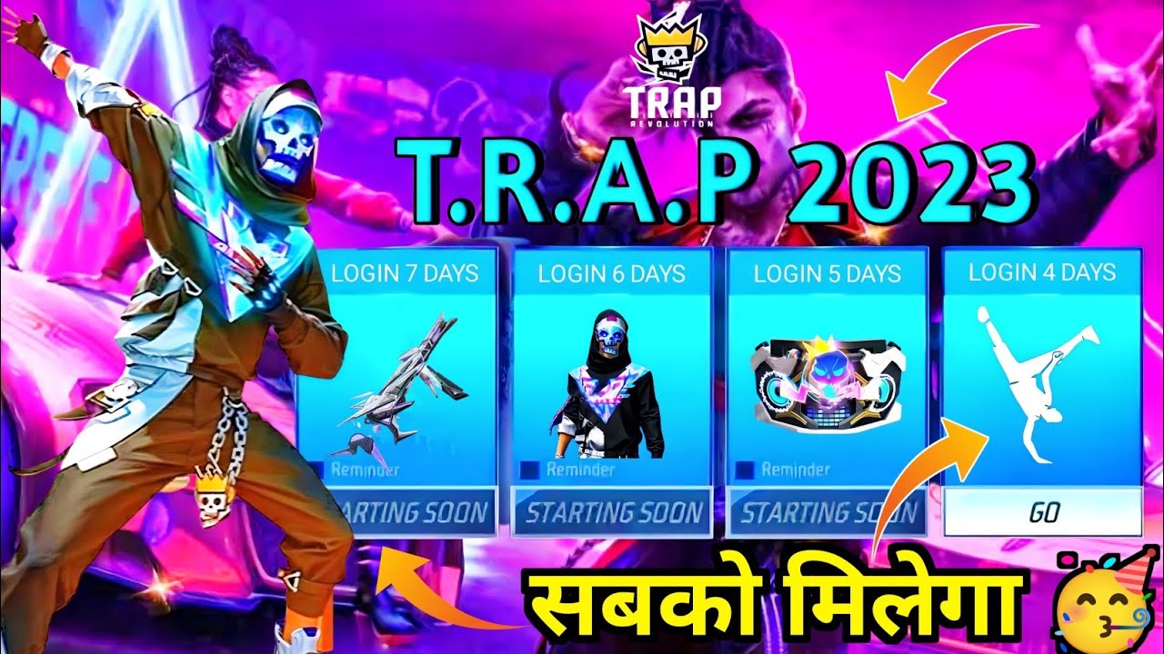 Trap Event Free Rewards 🥳 | Free Fire New Event | Ff New Event | Upcoming Event In Free Fire
