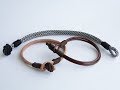 How to make a Paracord/Leather Bracelet-CbyS Knot and Loop Closure Solution for any Types of Cord