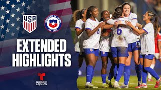 USA vs. Chile | Highlights US Soccer | USWNT | Telemundo Deportes