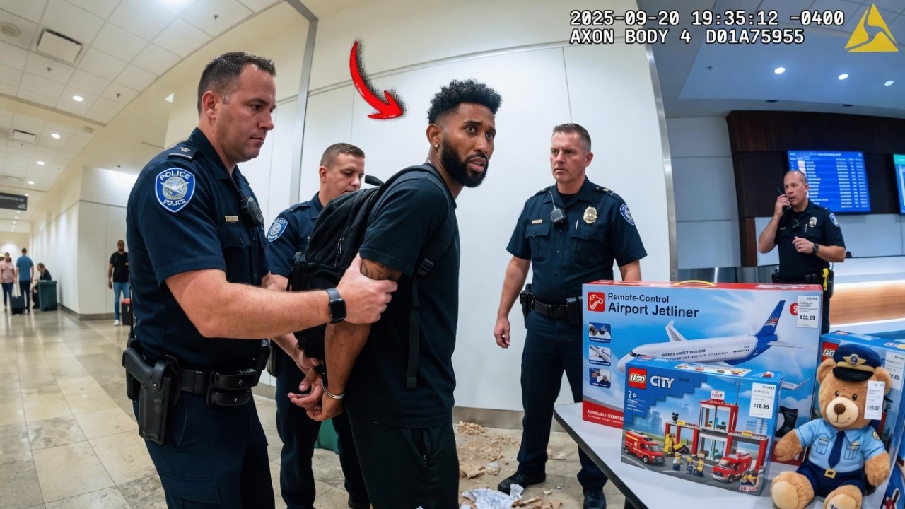 Airport Shoplifting Arrest - Thief's Bag Packed With Stolen Merchandise | Bodycam