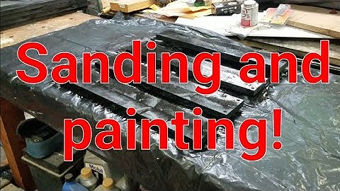 DIY 20u + server rack. Part 3 sanding and painting.