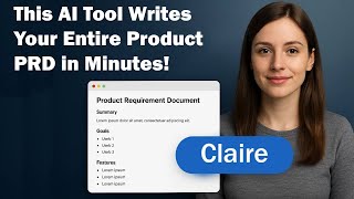 Meet Claire: The AI That Turns Ideas Into Ready‑to‑Build Specs
Join the next cohort and build something like what you see in this demo: https://www.ai.science/products-services/llm-agents-bootcamp
Get a 15% discount by using this promo code: AISC-YT
Meet Claire, the AI assistant that helps you turn vague ideas into clear, structured product requirement documents, instantly. Perfect for startup founders, product managers, and anyone building software fast.
This web application that can take any template/workbook/process and guide users step by step with clear guardrails and guidelines. This can be used in learning components, structured and dynamic information gathering (project information, learning materials, product requirements, etc.).
See more about this project:
http://getqatalyst.com/
#AIProductManagement #StartupTools #ProductDesign #AIBuilder #TechDemo #ClaireAI #ProductOS #BuildWithAI Meet Claire: The AI That Turns Ideas Into Ready‑to‑Build Specs