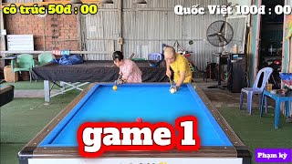 game 1 , trận đấu lội ngược dòng đi vào lòng người của nữ cơ thủ U50 screenshot 2