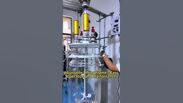 100L Ex Double-Layer Glass Reactor with Ultrasonic Processors#chemistry #glassreactor #chinafactory