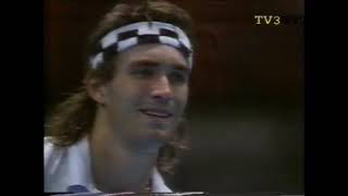 Mats Wilander vs Pat Cash - RR Master 1987 - Summary first set