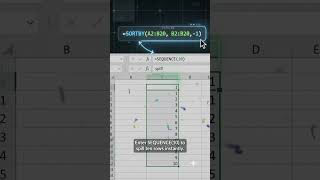 SEQUENCE Function in Excel – Generate Number & Date Series Automatically! 🔢 #ExcelTips #Shorts