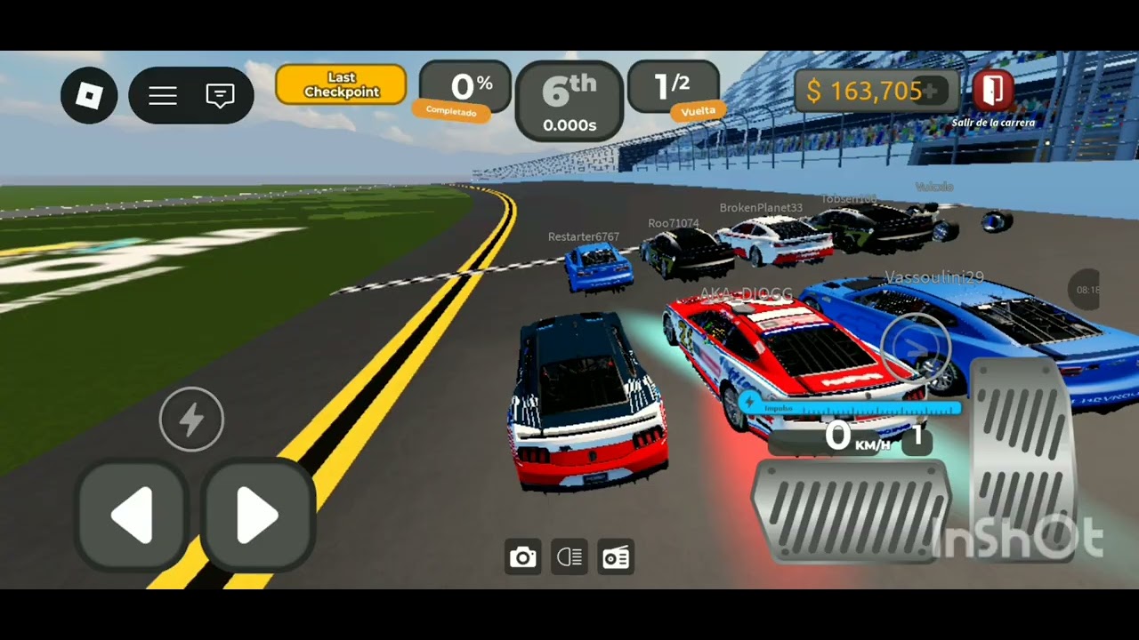 Haciendo carreras Nascar en driving emperie 