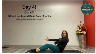 Details day 4! 12 roll backs and bear crawl planks Update