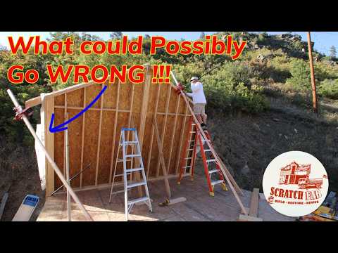 Framing a Gable Wall and Setting Ridge Beams - What Could Possibly Go WRONG! Episode 13 Framing a Gable Wall and Setting Ridge Beams - What Could Possibly Go WRONG! Episode 13
