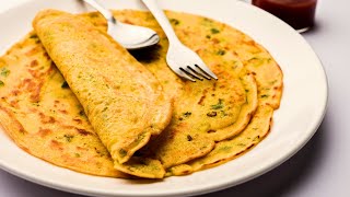 Healthy and Nutritious Red Lentil Pancakes (Masoor Dal Chilla)