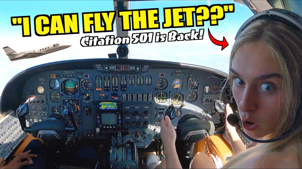 Letting My Girlfriend Fly My Private Jet! (Cessna Citation 501 VFR to Lake Tahoe)