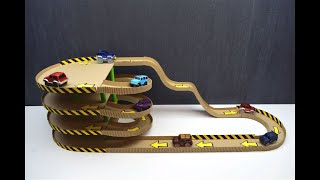 DIY Car track Parking of cardboard