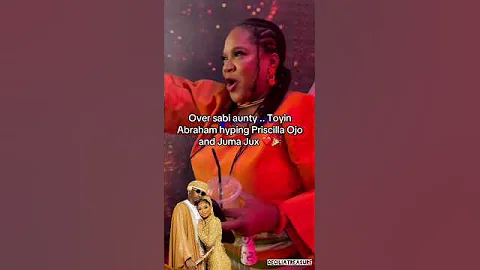 Toyin Abraham hyping up Priscilla Ojo and Juma at 3 Cold Dishes movie premiere