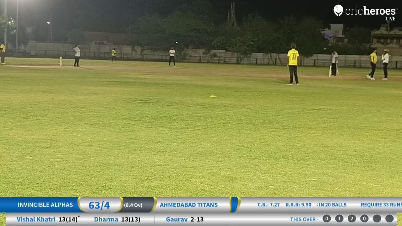 Live Cricket Match | AHMEDABAD TITANS vs INVINCIBLE ALPHAS | 25-Apr-24 06:30 PM 12 overs | AHMEDABAD