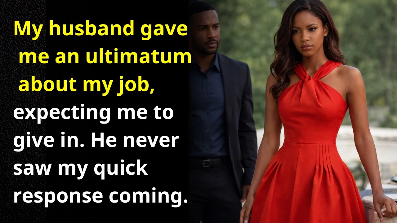 My Husband Gave Me an Ultimatum: “Him or Your Job” — He Didn’t Expect My Fast Answer