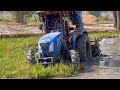 New holland 4wd tractor working in mud |tractor videos | |ss saikumar|