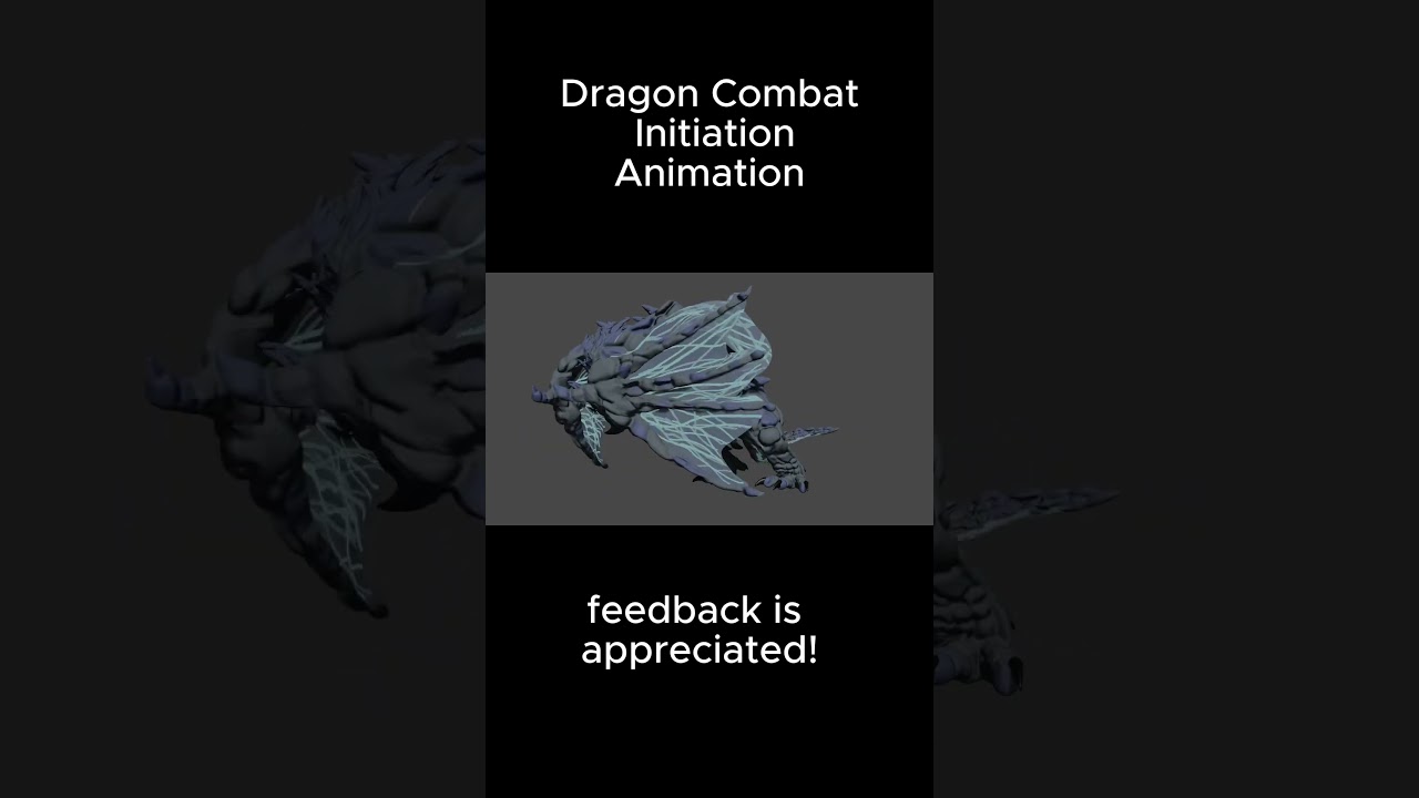 Dragon Combat Initiation Test Animation! 