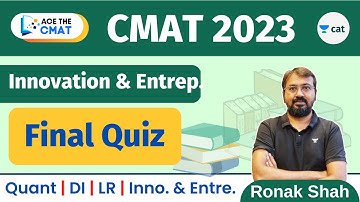 Ace the CMAT 2023 | I and E | Practice Quiz | IMP Que | Ronak Shah