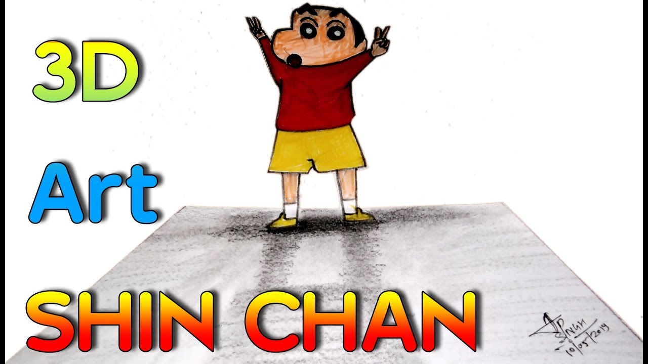 Download How to Draw Shin-Chan 3D Step by Step