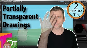 Partially transparent drawings, in OpenToonz & Tahoma2D - 2 minute Tip