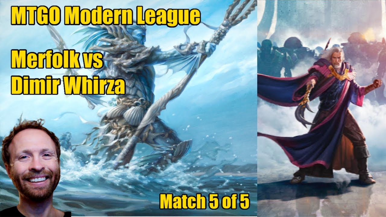 [MTGO Modern League] Merfolk vs Dimir Whirza - Match 5 of 5 - YouTube