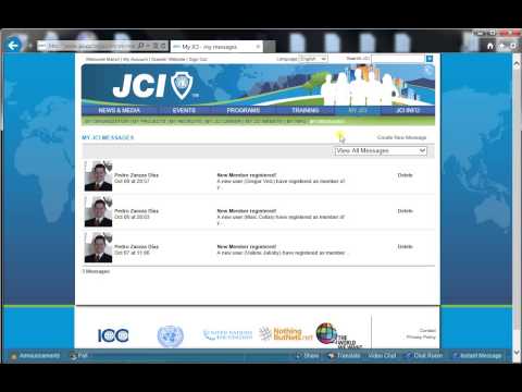 JCI Tutorial - How to activate a new user account on jci.cc (for local presidents)