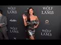 Natalie Burn on the red carpet at the premiere of "The Wolf and the Lamb"