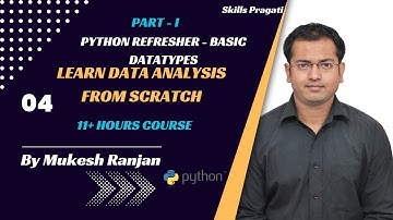 04 Python Refresher   Basic DataTypes