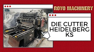 Die Cutter Heidelberg Ks - Troqueladora Heidelberg Ks