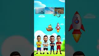 Mind Battle: Ronaldo vs Messi vs Neymar vs Mbappe #shorts