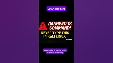 Never Type This Command in Kali Linux ⚠️  #kalilinux
