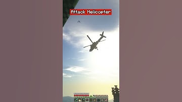 Attack Helicopter in Minecraft #shorts