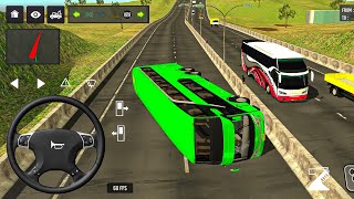 🚌😱 EURO COACH BUS FULLY FLIPPED! 💥 | CRAZY ROAD CRASH | BUS SIMULATOR INDONESIA || #bussid #gaming  screenshot 1