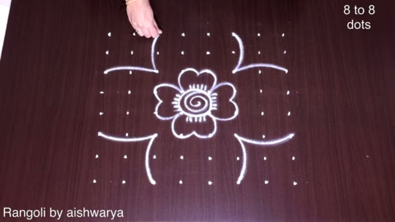 Rangoli Art 8×8 Dots
