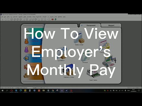 How To View Employer's Monthly Pay 如何查看雇主每月雇佣成本 | SQL Payroll