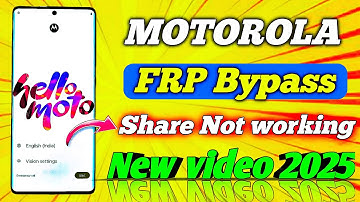 All - Motorola FRP Bypass Google Play Service Not Working || Moto Frp Bypass 2025