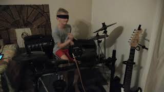 Playing Drums Blind Folded ... Me Taylor Swift By Dylan The Drummer