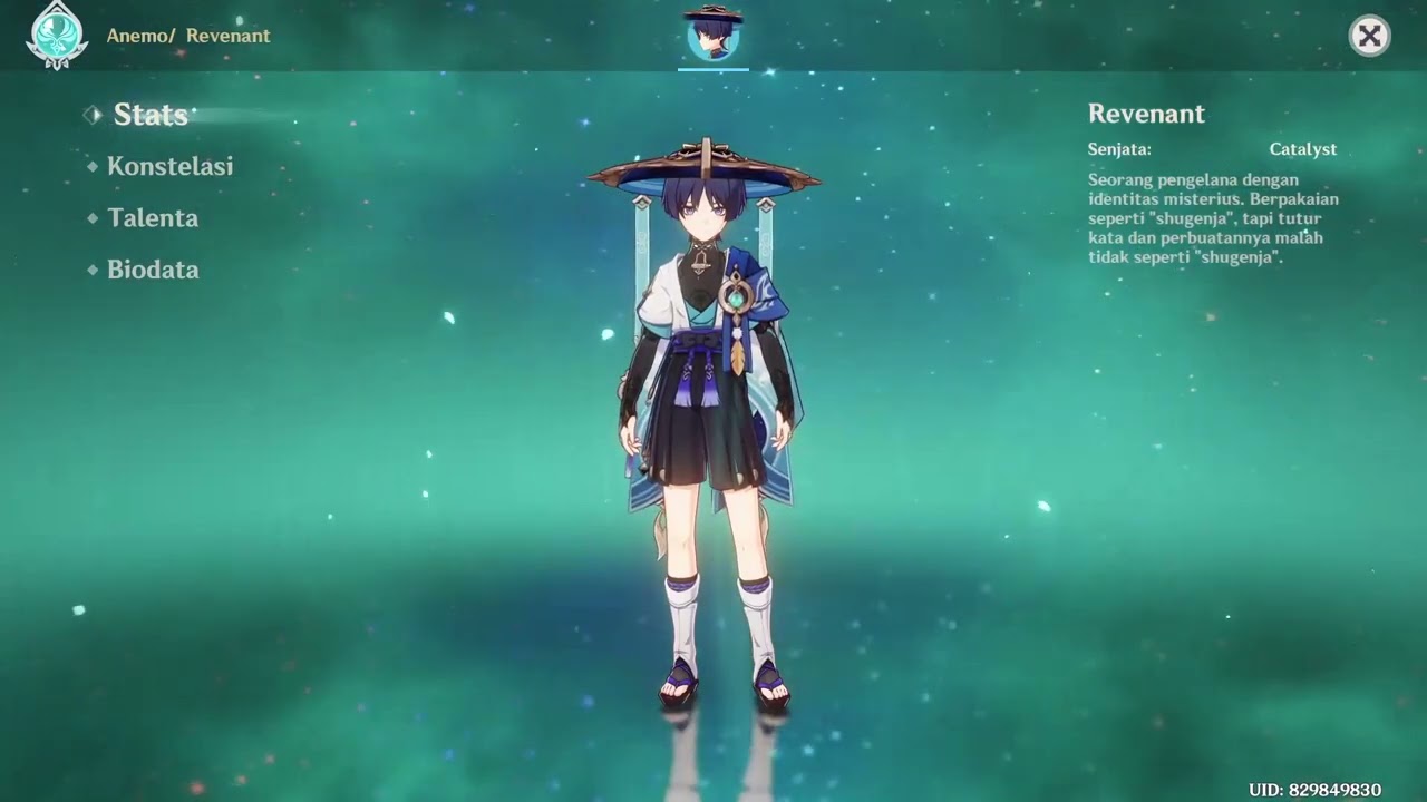 Genshin Impact - Wanderer Idle Animation