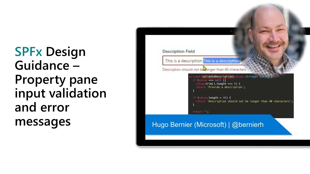 SPFx Design Guidance – Property pane input validation and error ...