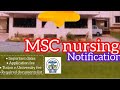 Dr YSR UHS MSC Nursing admissions notice