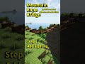 Mountain Rope Bridge 🌄 | Book to Block Minecraft Series #shorts #minecraft  #minecraftbuild