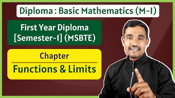 Functions and Limits - 03 | Find Value of Function | Applied Mathematics | First Year Diploma MSBTE