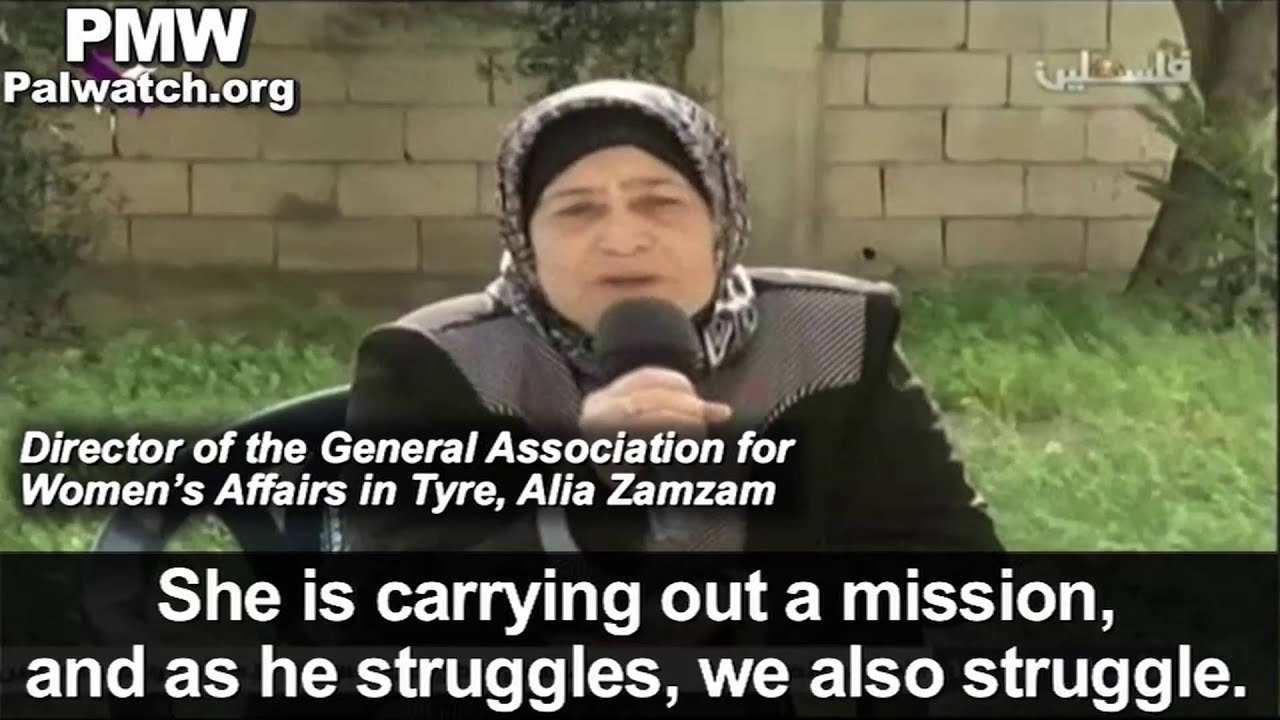 PA TV presents terrorist who led killing of 37 Israelis, Dalal Mughrabi, ‎as role model