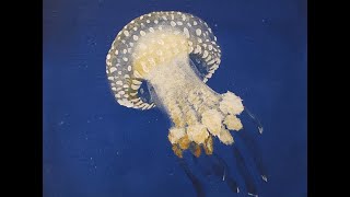 jellyfish acrylic step painting