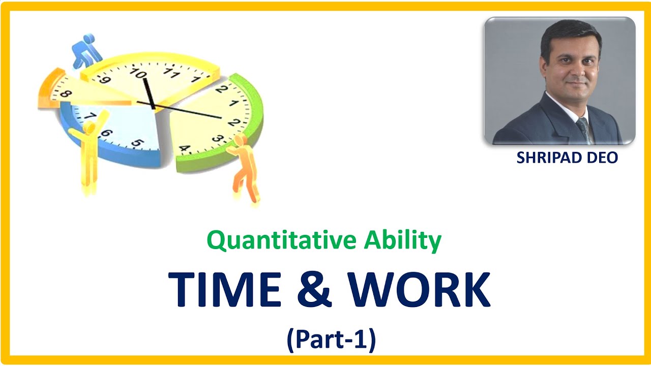 Aptitude time and work part 1 youtube
